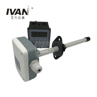 1M Cable Length Industrial RS485 Modbus 4-20mA Duct Mount Air Velocity Transmitter Sensor