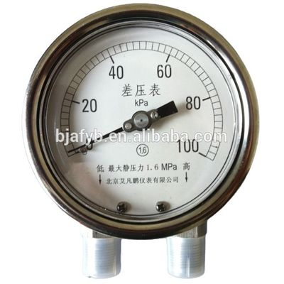 ODM Customizable All Stainless Steel High Static Pressure Differential Pressure Gauge
