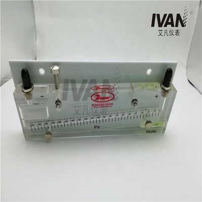 High Precision DP200 Red Oil Tilt Differential Pressure Gauge for Precise Measurements