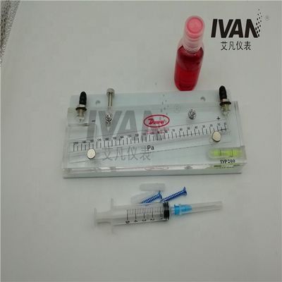 High Precision DP200 Red Oil Tilt Differential Pressure Gauge for Precise Measurements