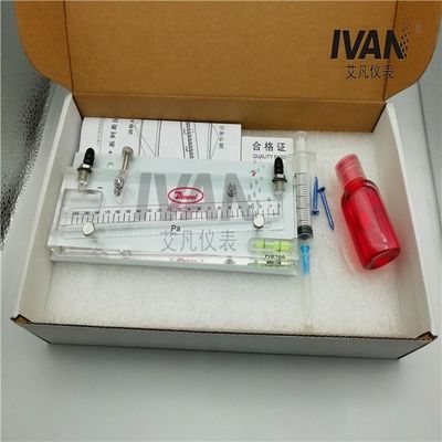 High Precision DP200 Red Oil Tilt Differential Pressure Gauge for Precise Measurements