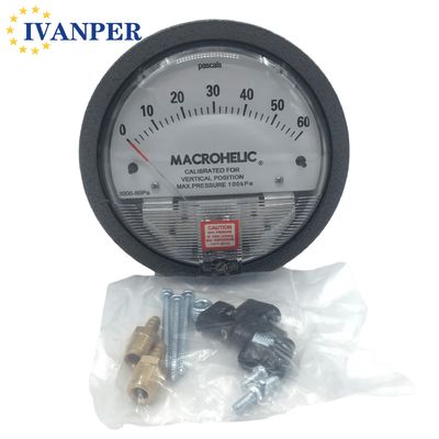 Air Micro Pressure Differential Gauge For Customized Support OBM 20-140° F
