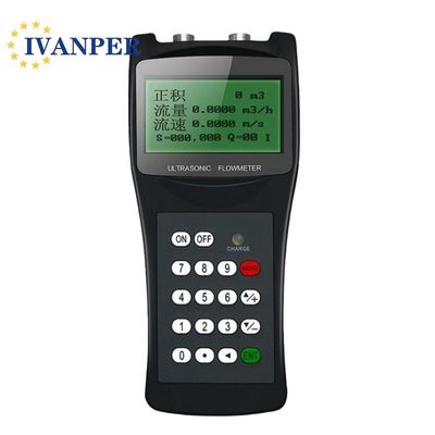 Portable Handheld Large Caliber Water Ultrasonic Flowmeter for Liquid Medium Analysis