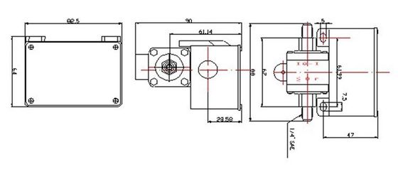 HFS 25 Economic Vane Fluid Paddle ElectronicA Water Differential Pressure Flow Switch
