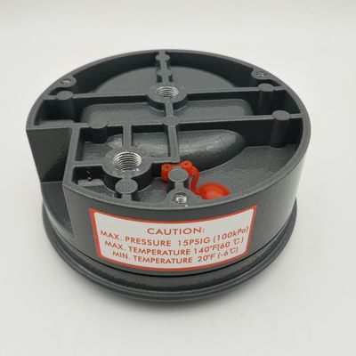 Cast Aluminum Case Differential Pressure Gauge for 15PSI Max. Pressure in Industrial