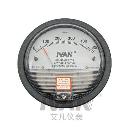 Cast Aluminum Case Differential Pressure Gauge for 15PSI Max. Pressure in Industrial